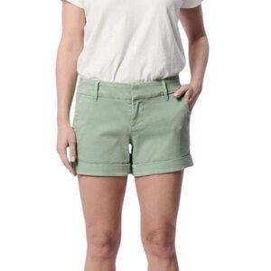 Dear John Hampton Short, Size 34, Sage Green Chino with Stretch